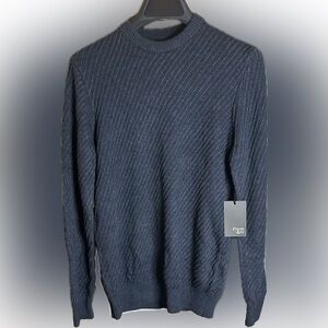 Navy Porter+Ash twill knit sweater